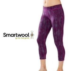 SMARTWOOL PhD Printed Pull On Tights Purple Multi - Size XS